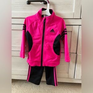 Size 18 months adidas warm-up jacket and matching track pants